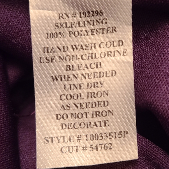 NWT Connected apparel size 4P dark purple dress - Picture 10 of 10